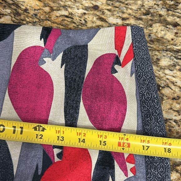 Nic + Zoe Parrot Print Cotton Blend Knee Length Pencil Skirt Size 4 - Picture 11 of 12
